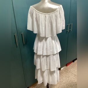 New three tiered off the shoulder dress